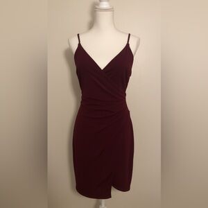 Revamped Deep Red Mini Dress NWOT